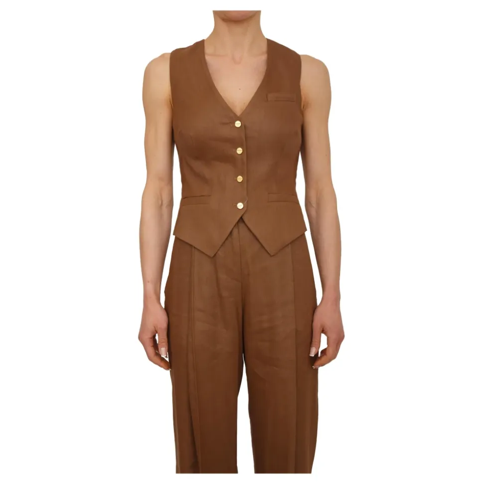 Asymmetric Cuts Waistcoat