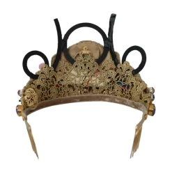 Autentyczna diademowa tiara z kryształami i diodami LED