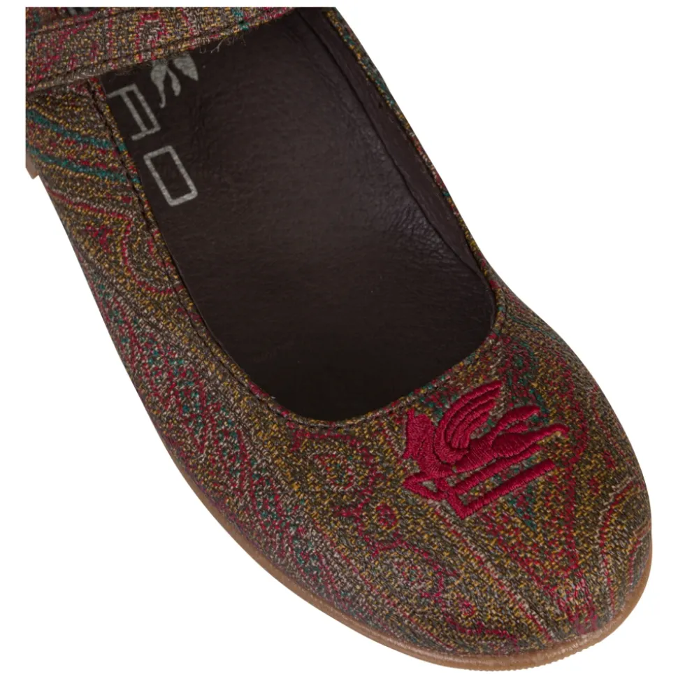 Baleriny Paisley Jacquard