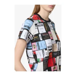 Bawełniany T-shirt z dżerseju z nadrukiem