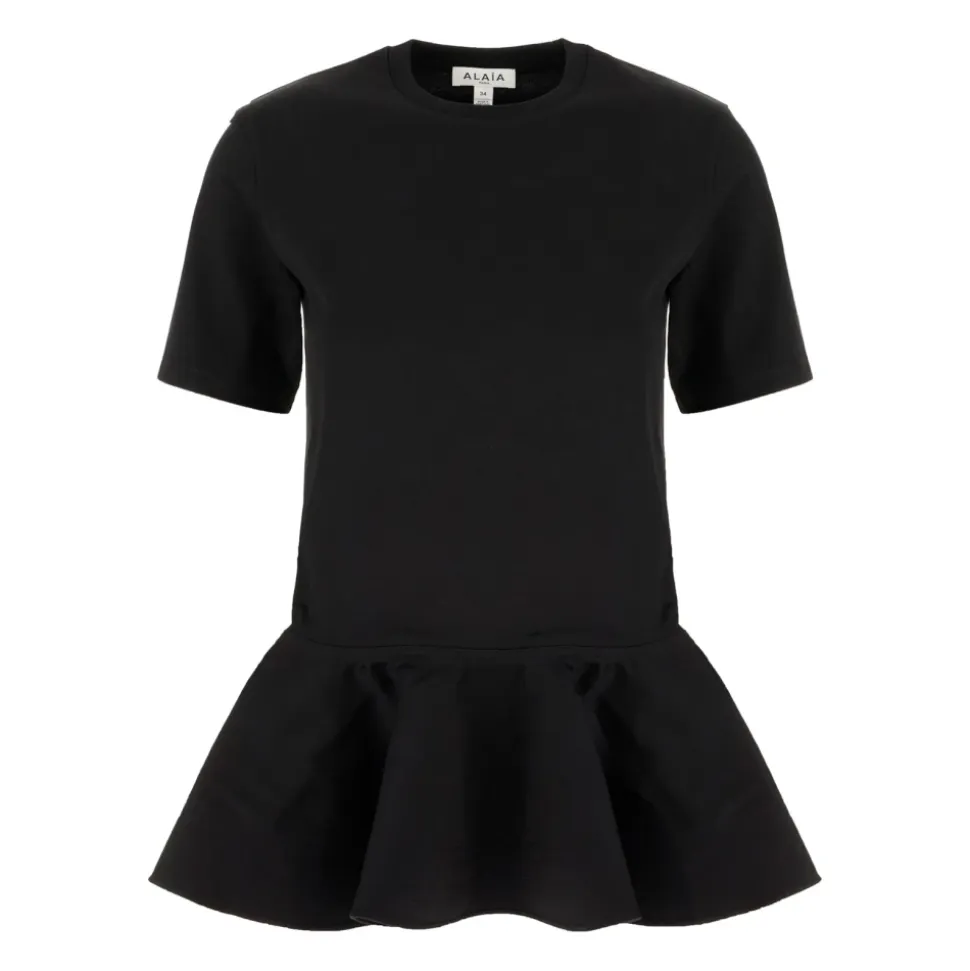 Bawełniany T-shirt z krynoliną