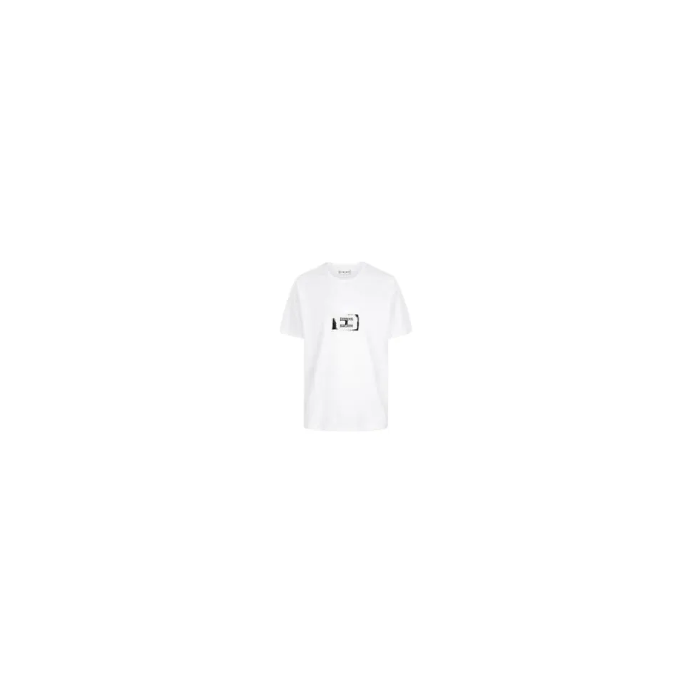 Bawełniany T-shirt z naszywką z logo