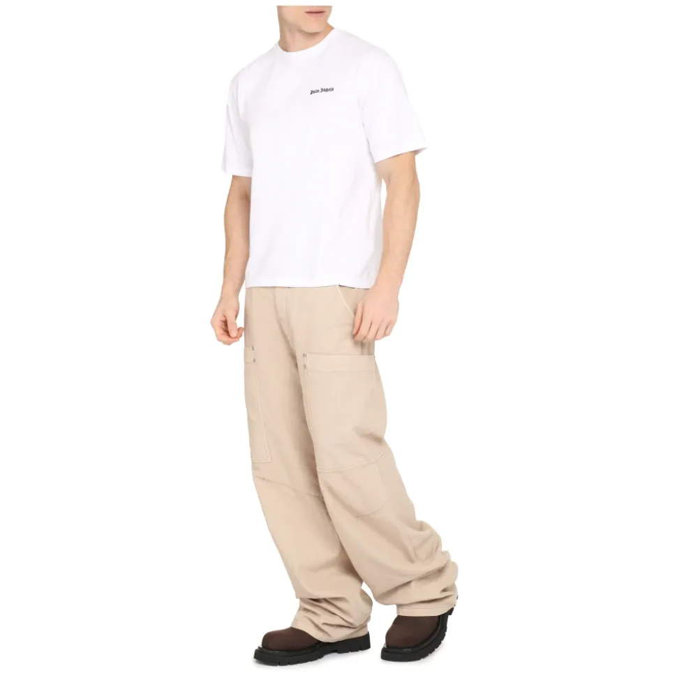 Bawełniany T-shirt z okrągłym dekoltem