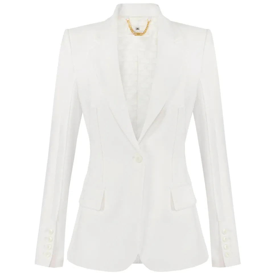 Blazer z elastycznego krepu double stretch