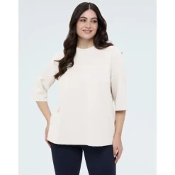 Bluza Scuba z Haftem Kwiatowym