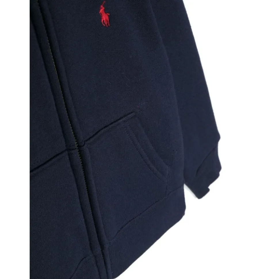 Bluza z Kapturem z Haftowanym Logo