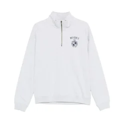 Bluza z nadrukiem zapinana na krótki zamek