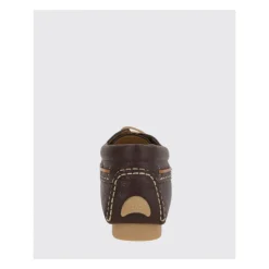 Brązowe Skórzane Buty Brogue