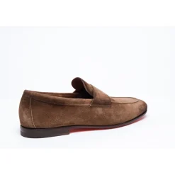 Brązowe zamszowe buty biznesowe