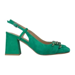 Buty na obcasie pięty ze strzemionami