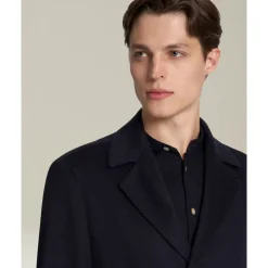 Cashmere Outdoor Jacket Blue Weave