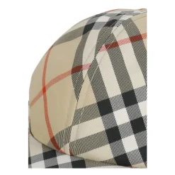 Check Cotton Baseball Cap