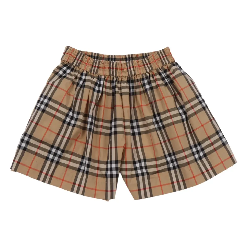 Check Cotton Shorts