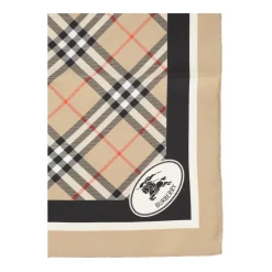 Check Silk Scarf