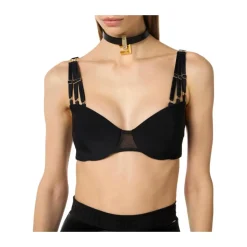Choker z logo z klejnotem