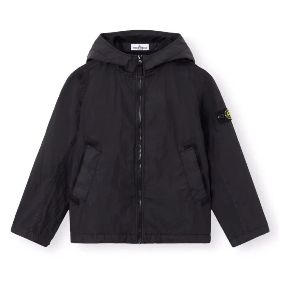 Crinkle Reps Hooded Jacket