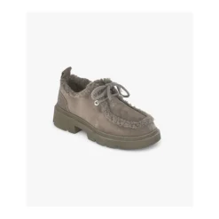 Curly Taupe Stylowe Zimowe Buty