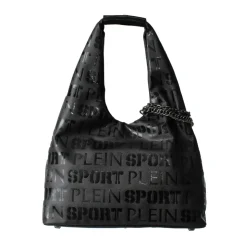Czarna Torba Hobo z Ekoskóry Alice