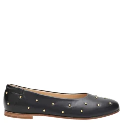 Czarne Baletki Buty Płaskie