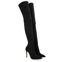 Czarne Buty Aceu Cuissard - Modny Styl Powyżej Kolana