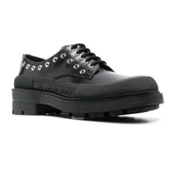 Czarne Buty Chunky-Sole Derby