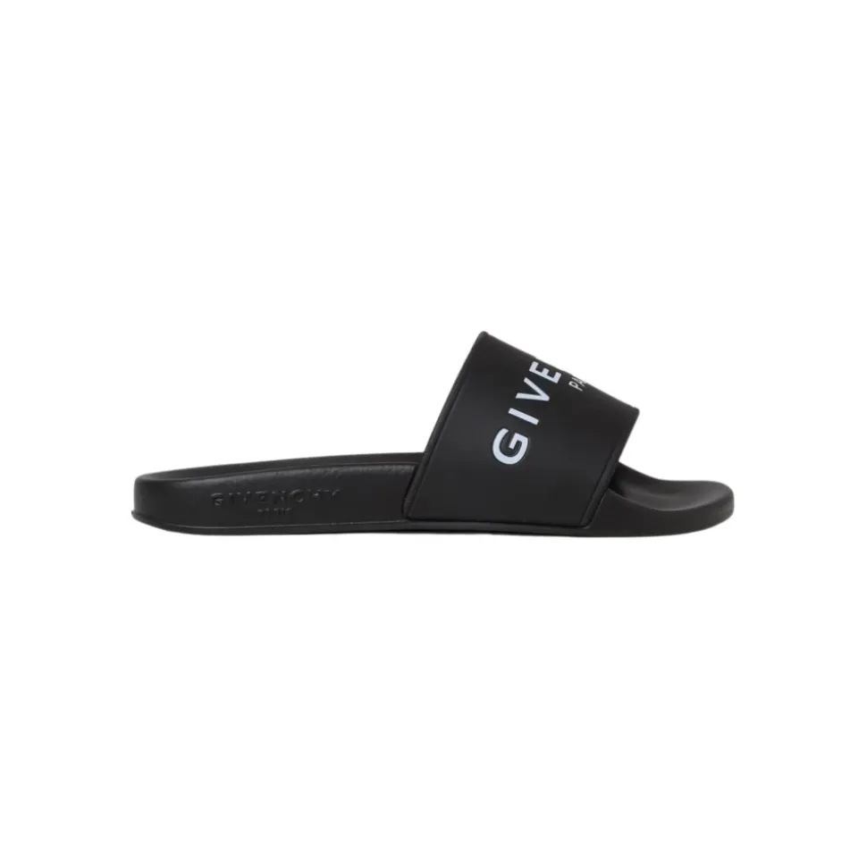 Czarne Stylowe Klapki