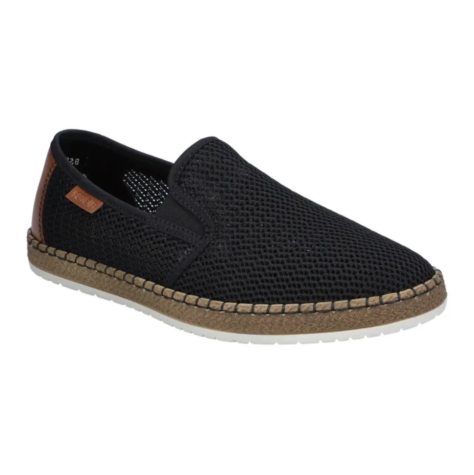 Czarne Sznurowane Espadryle z Tkaniny
