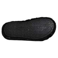 Czarne Welurowe Chodaki Kapcie Buty