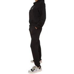 Czarny Dres Bawełna Modal Elastan