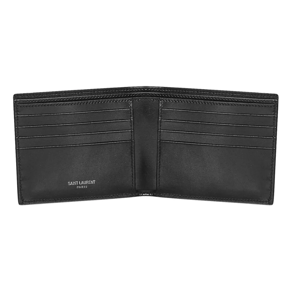 Czarny Portfel East/West z Monogramem