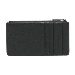 Czarny Portfel z tłoczonym logo