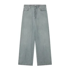 Dżinsy z wysokim stanem Chambray