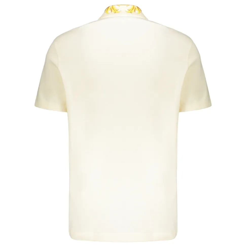 Elegancka koszulka polo z kontrastowym kołnierzykiem