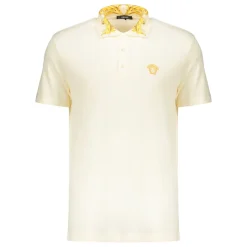 Elegancka koszulka polo z kontrastowym kołnierzykiem