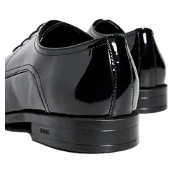 Eleganckie czarne skórzane buty derby