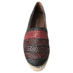 Eleganckie Espadryle z Tkanej Skóry