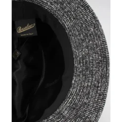 Elegant Herringbone Fedora Hat