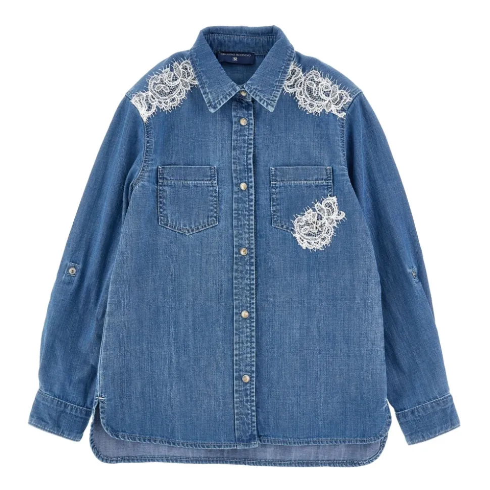 Embroidered Denim Shirt