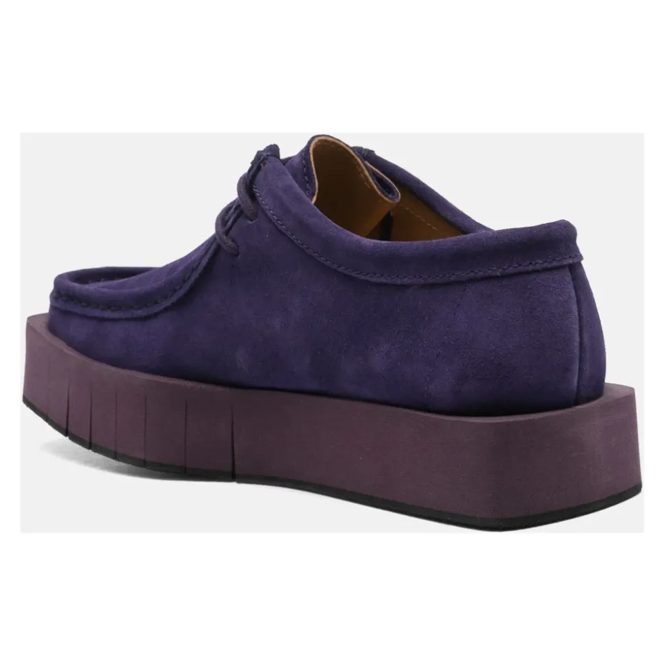 Fioletowe Buty Plaskie Mokasyny Barbara