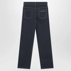Flocked Denim Jeans