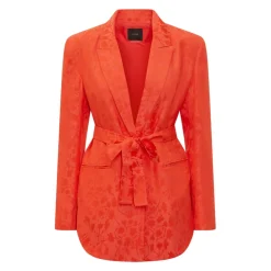 Floral Jacquard Kimono Blazer