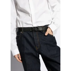 Gancini Reversible Leather Belt