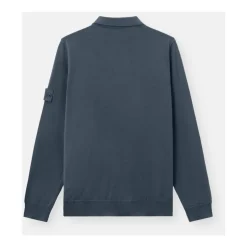 Ghost Piece Long-sleeve Polo Sweater