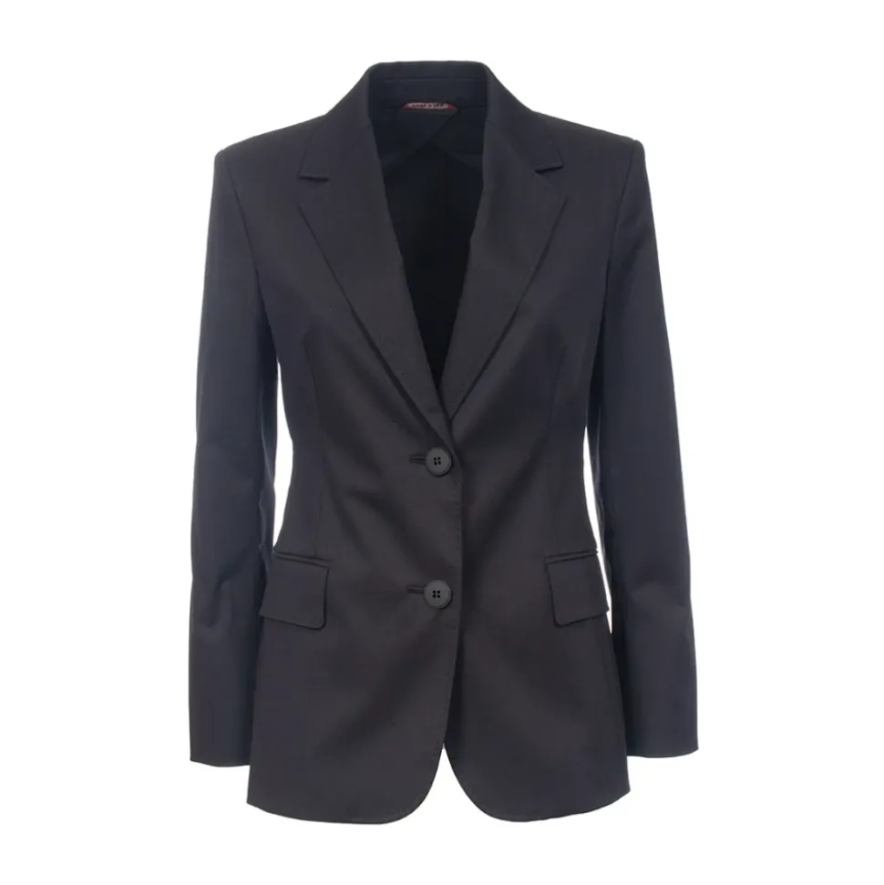 Giacca in gabardine di cotone stretch