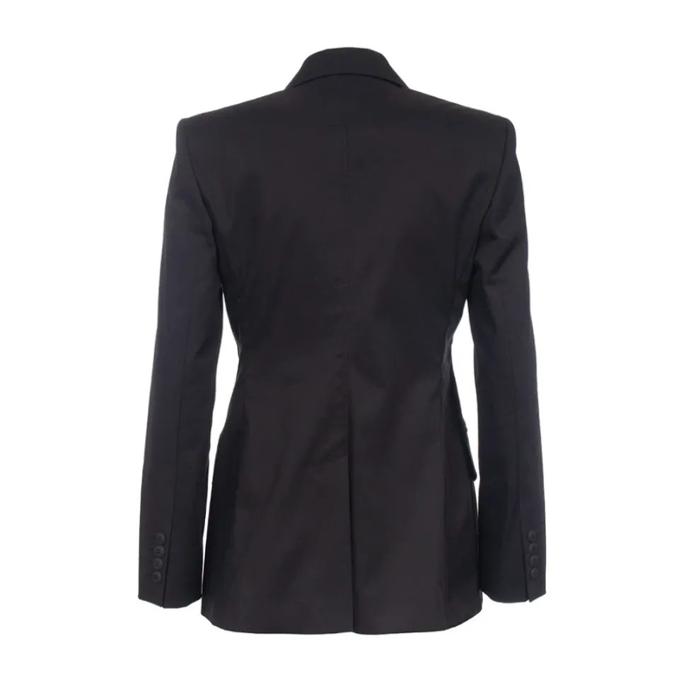 Giacca in gabardine di cotone stretch