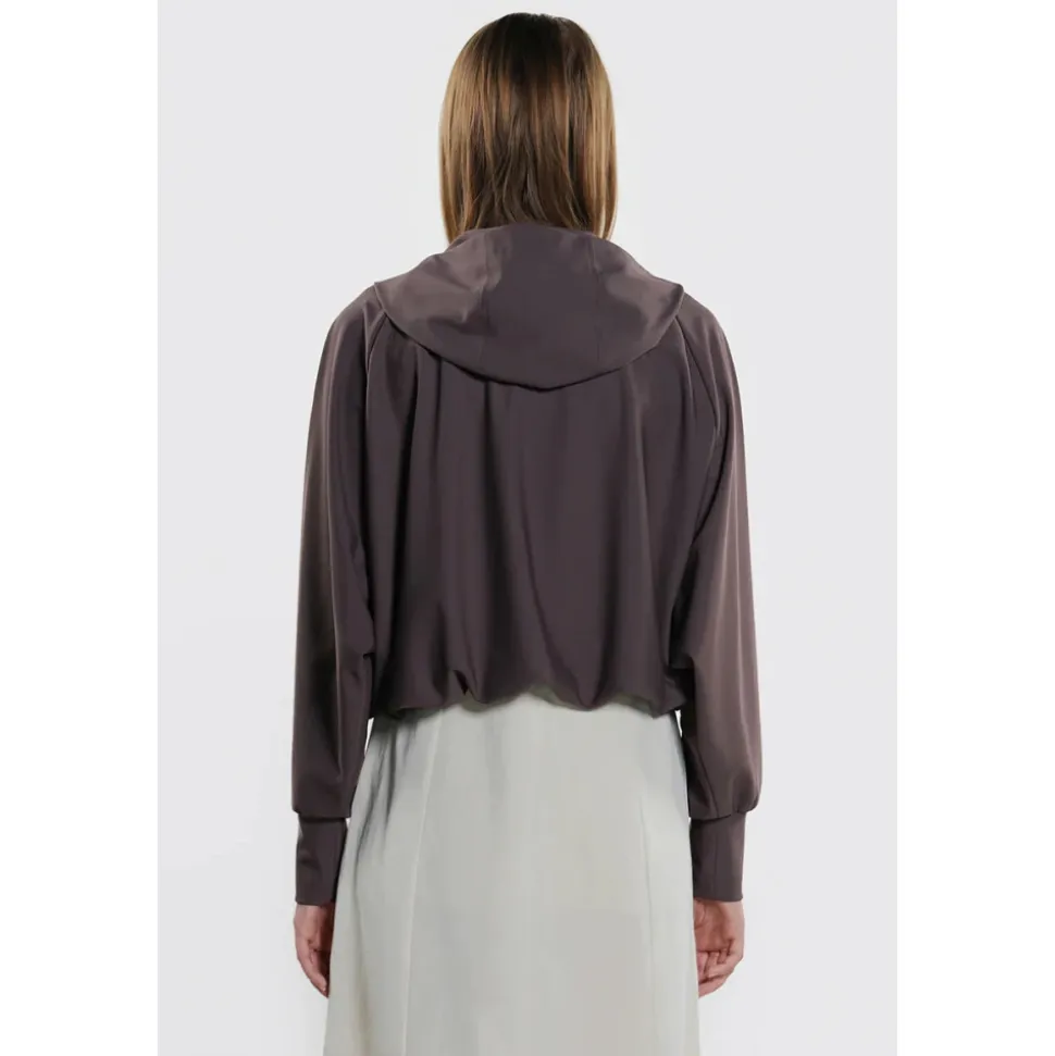 Giacca manica raglan con rete