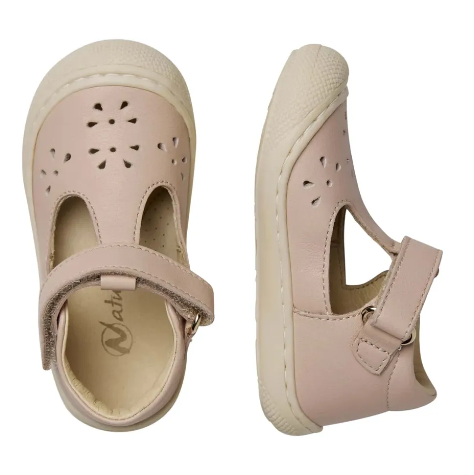 Half-closes leather sandals INDIS