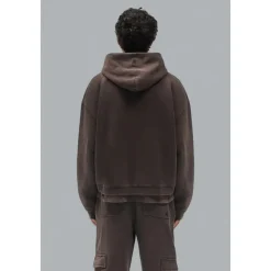 Initial Boxy Zip Through Hoodie