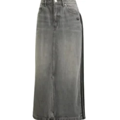 Jeansowa Spódnica Maxi