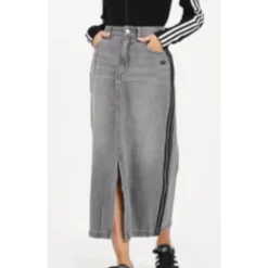 Jeansowa Spódnica Maxi